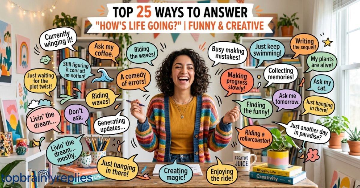 Top 25 Ways to Answer 'How's Life Going' Funny & Creative