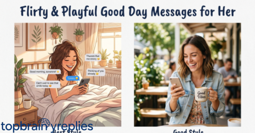 Flirty & Playful Good Day Messages for Her