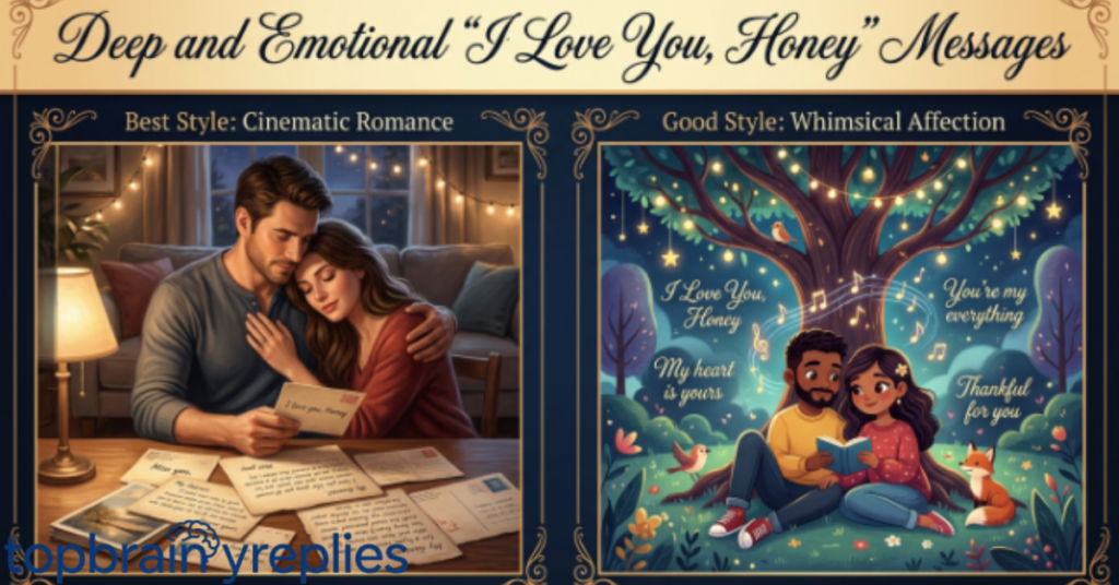 Deep and Emotional "I Love You, Honey" Messages