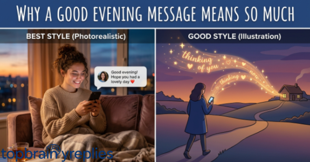 Why a Good Evening Message Means So Much