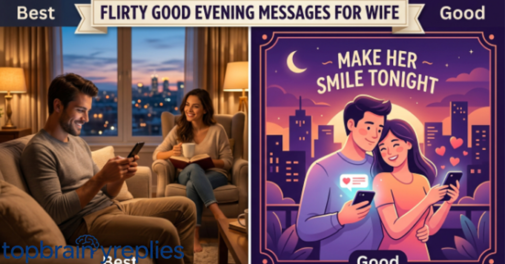 Flirty Good Evening Messages for Wife