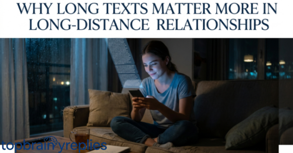 Why Long Texts Matter More in Long-Distance Relationships