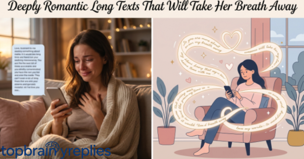 Deeply Romantic Long Texts That Will Take Her Breath Away