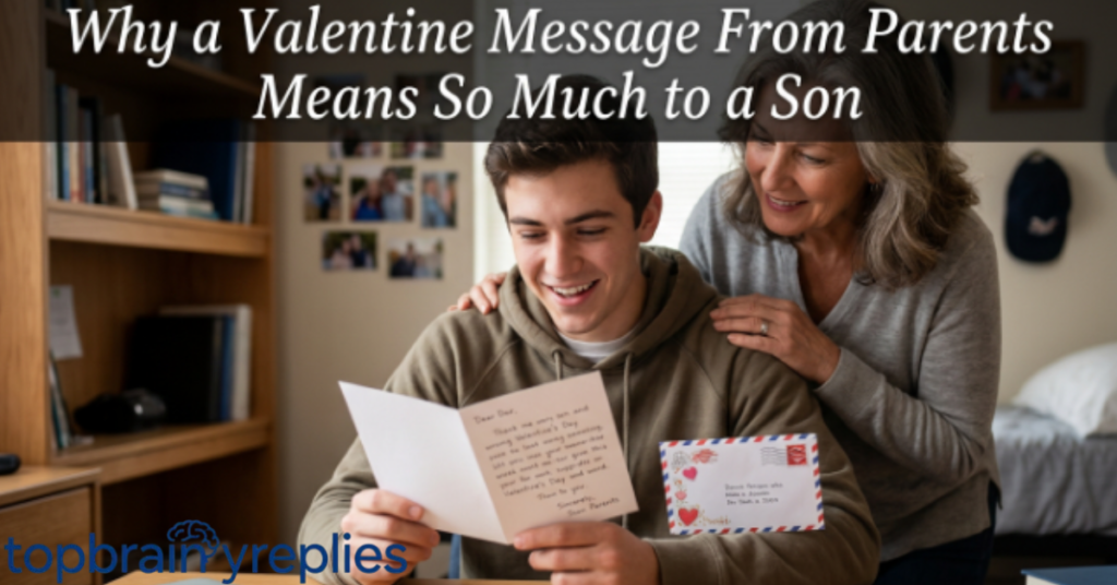 Why a Valentine Message From Parents Means So Much to a Son
