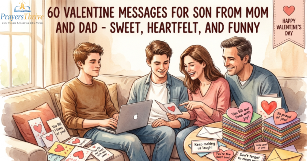 60+ Valentine Messages for Son From Mom and Dad Sweet, Heartfelt & Funny