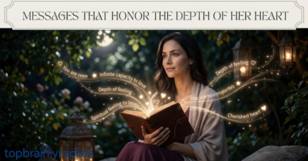 Messages That Honor the Depth of Her Heart