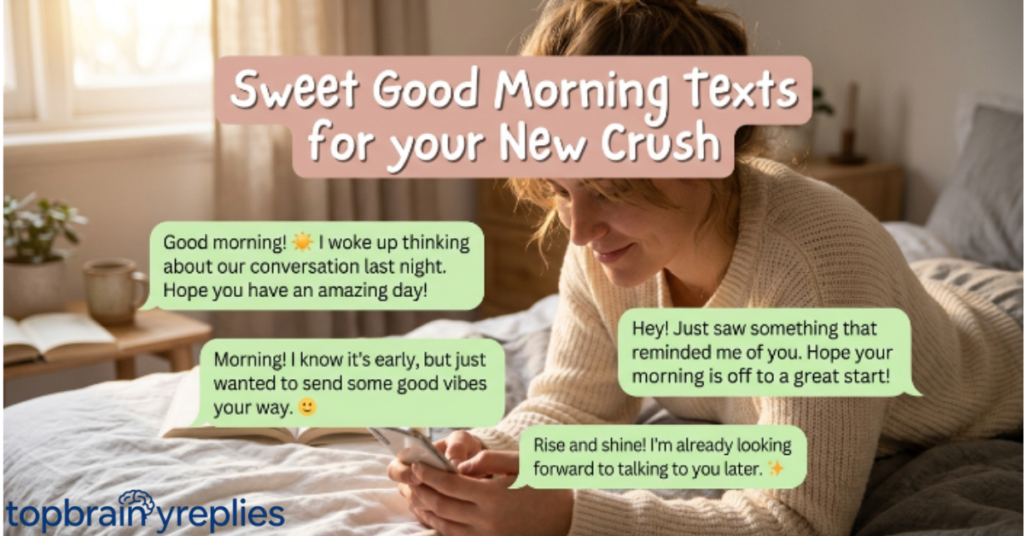 Good Morning Texts for a New or Budding Crush