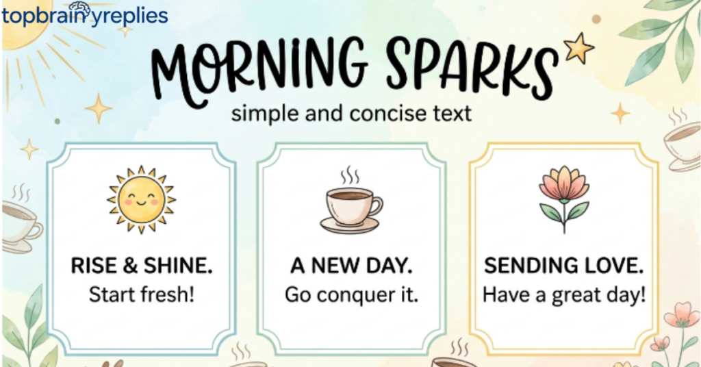 Short and Simple Good Morning Texts for a Quick Spark