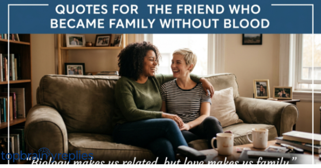 Quotes for the Friend Who Became Family Without Blood