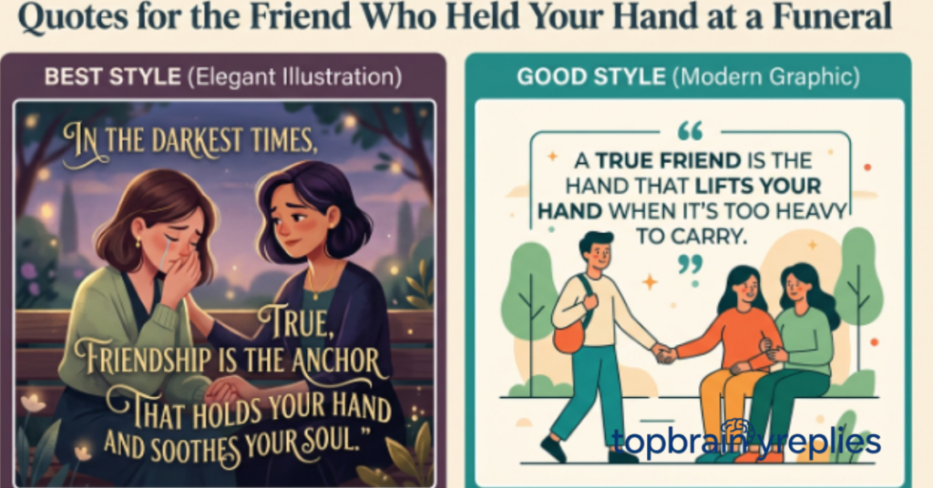 Quotes for the Friend Who Held Your Hand at a Funeral