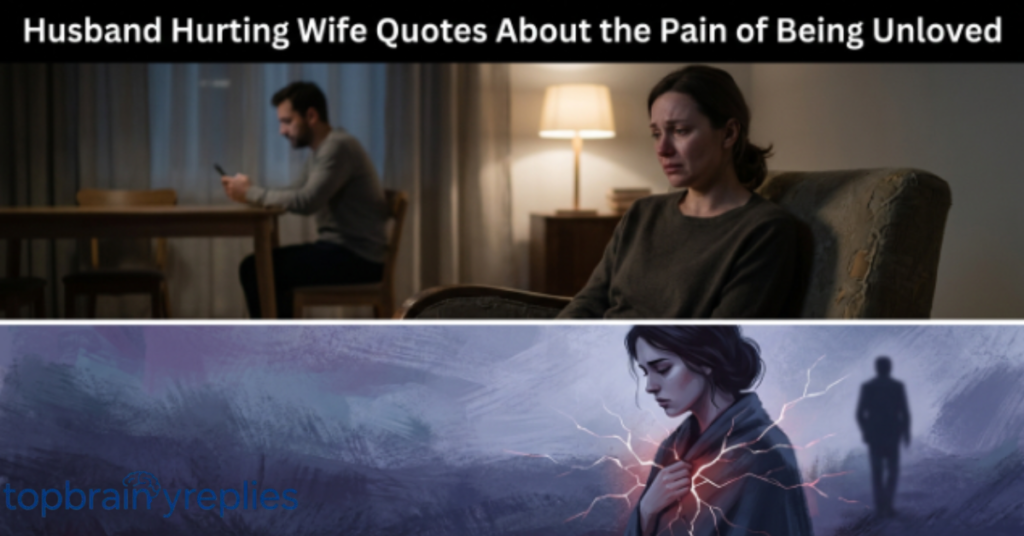 Husband Hurting Wife Quotes About the Pain of Being Unloved