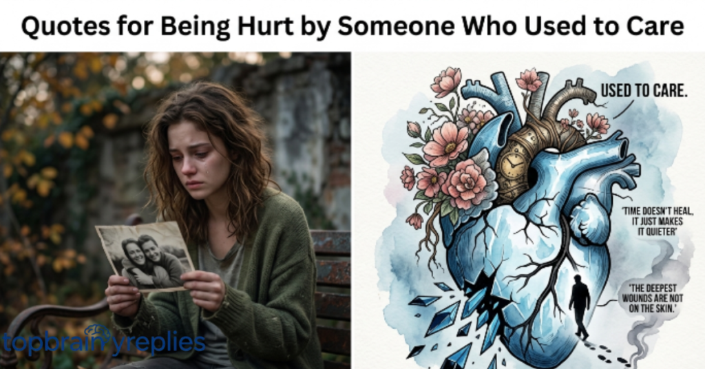 Quotes for Being Hurt by Someone Who Used to Care