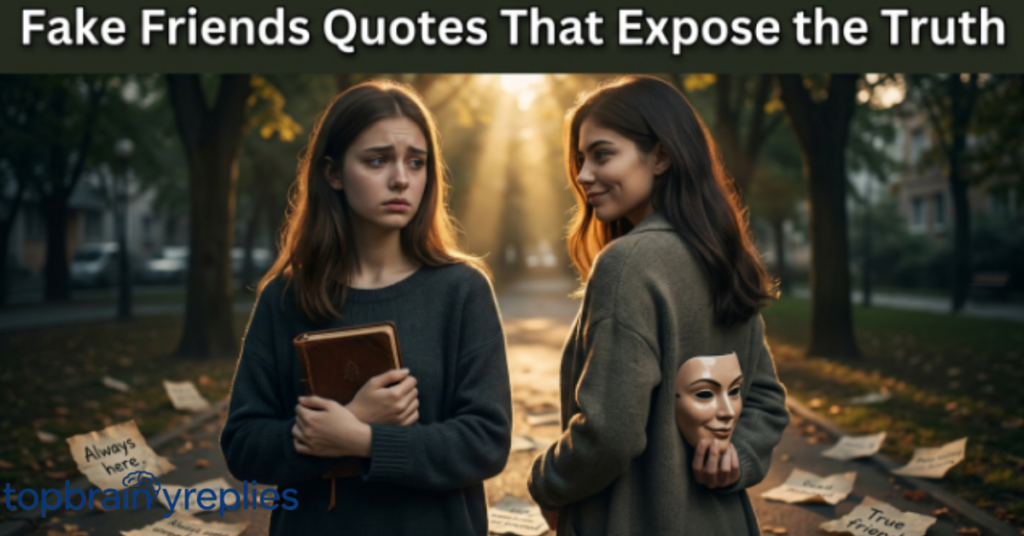 Fake Friends Quotes That Expose the Truth