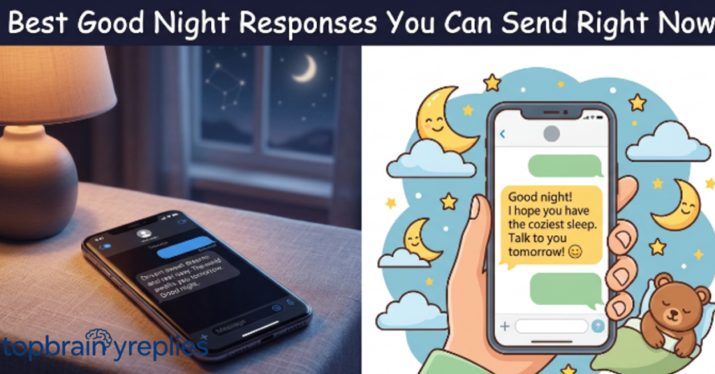 Best Good Night Responses You Can Send Right Now