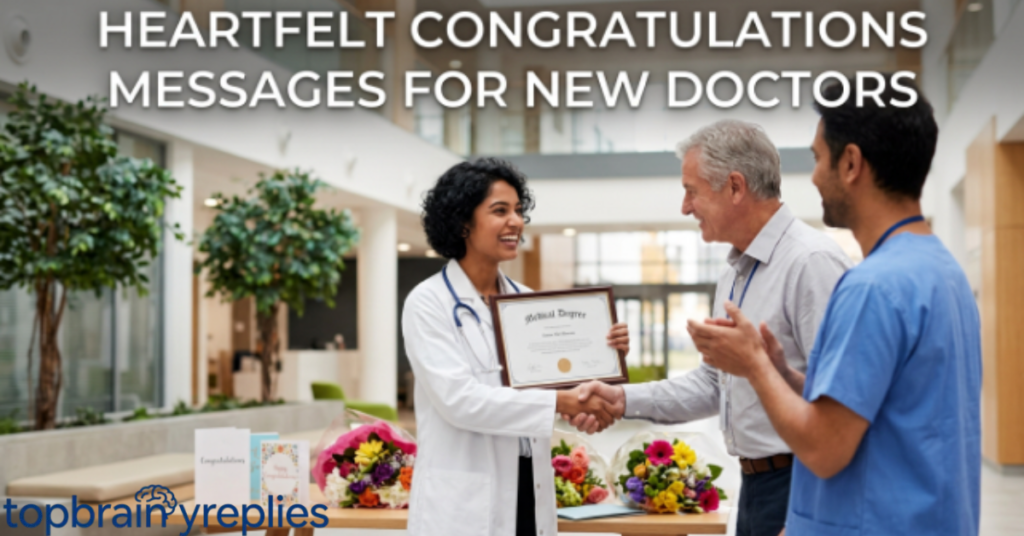 Heartfelt Congratulations Messages for New Doctors