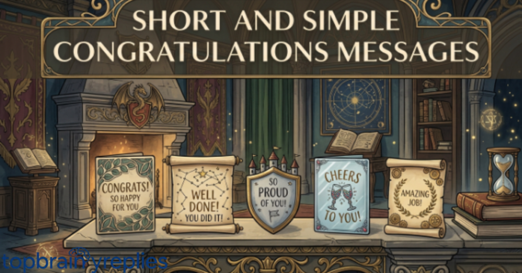 Short and Simple Congratulations Messages