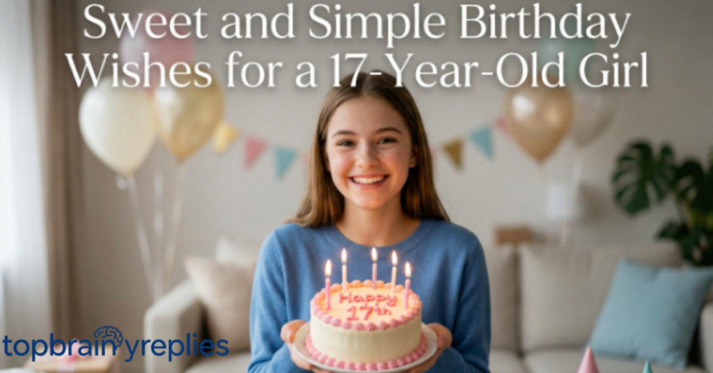 Sweet and Simple Birthday Wishes for a 17-Year-Old Girl