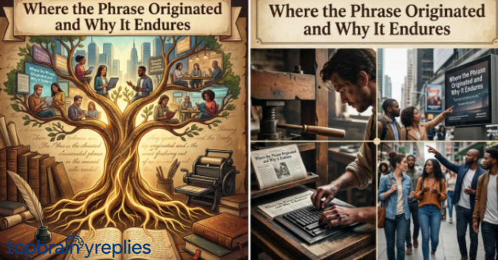 Where the Phrase Originated and Why It Endures
